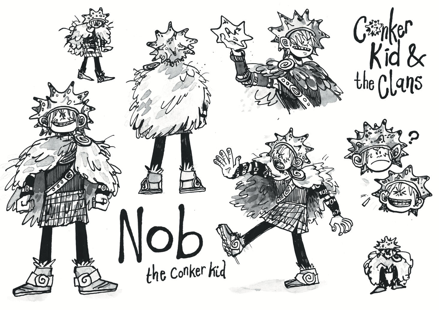 Conker Kid Character Sheet - Nob, The Conker Kid